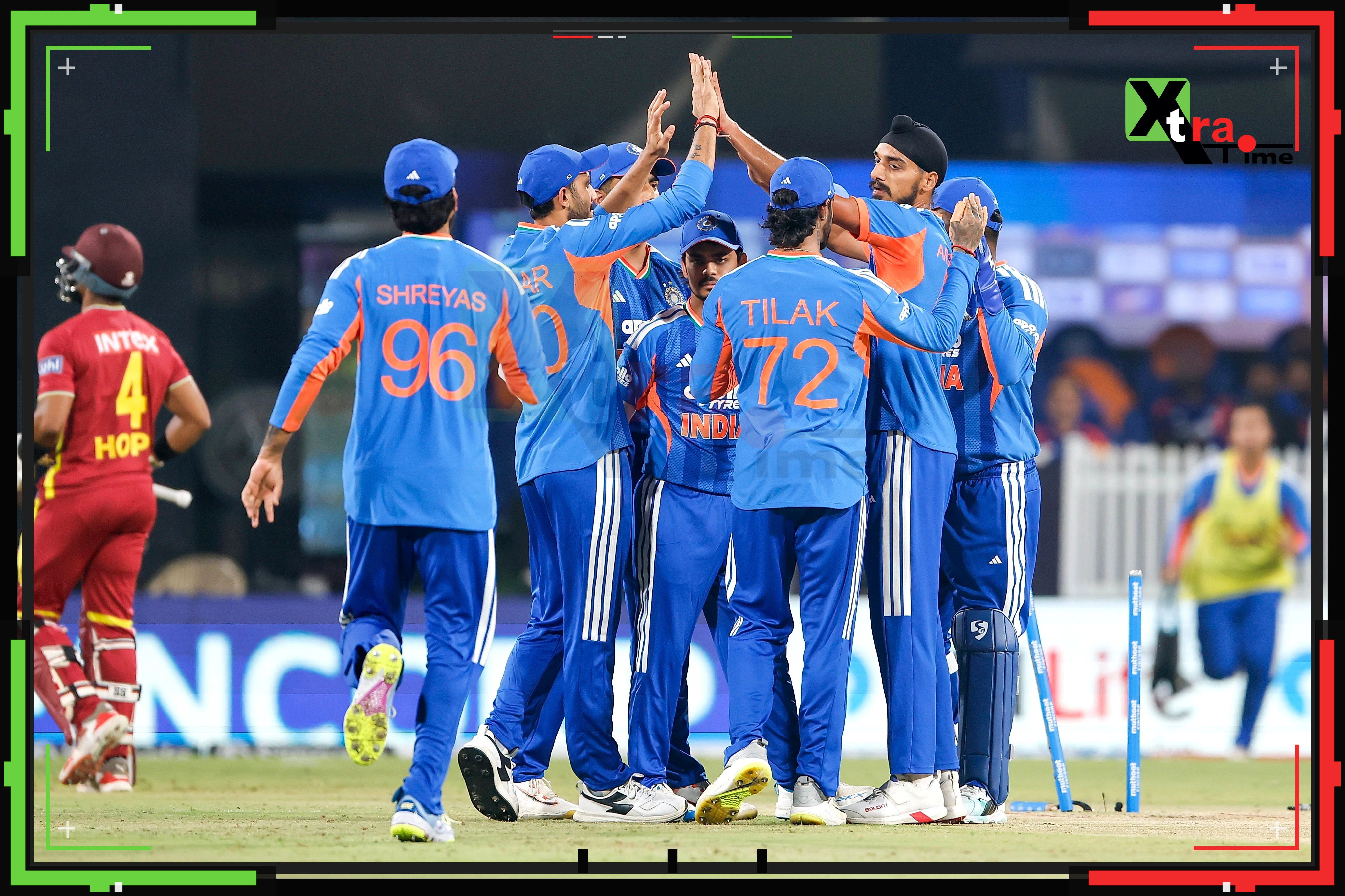 India takes the lead in the series against West Indies, powered by Abhishek's explosive batting and Arshdeep's dominant performance