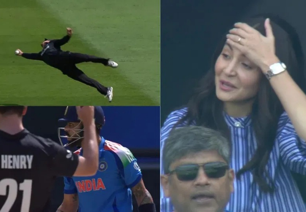 ICC Champions Trophy 2025: Anushka stunned as Glenn Phillips pulls off a screamer to dismiss Virat Kohli