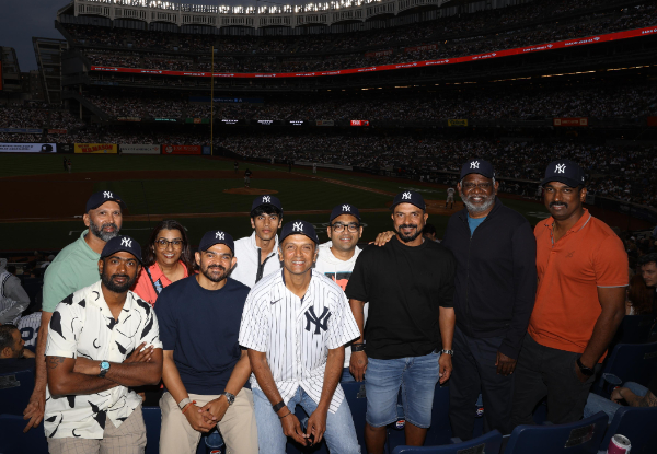 ICC T20 World Cup 2024: Rahul Dravid attends baseball game, cheers for New York Yankees