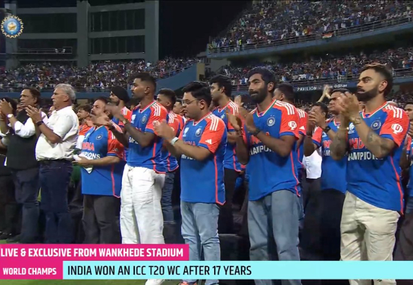 T20 World Cup champions return home LIVE: Rohit Sharma and Co celebrate at Wankhede after victory parade