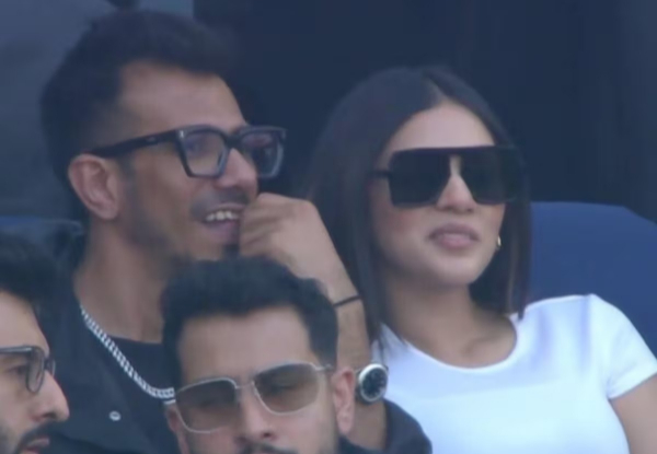 ICC Champions Trophy 2025: Chahal's new GF before divorce? Who is the mystery girl with him at the Dubai stands? 