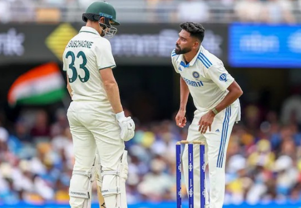 BGT 2024-25: Mohammed Siraj’s playful bail switch riles up Marnus Labuschagne at the Gabba