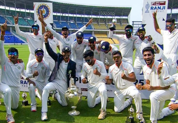  Ranji Trophy 2024-25: Vidarbha clinch Ranji Trophy title, defeat Kerala to secure third crown in 7 years