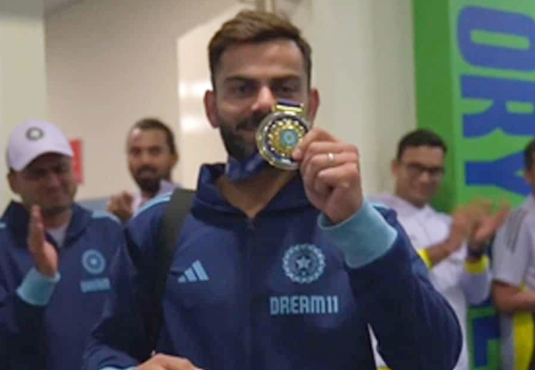 ICC Champions Trophy 2025: Chaos in dressing room after Virat Kohli wins best fielder medal – watch viral video