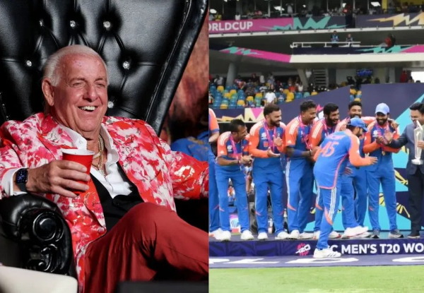 T20 World Cup 2024: This is how Ric Flair reacted to Rohit Sharma's iconic Strut, watch here
