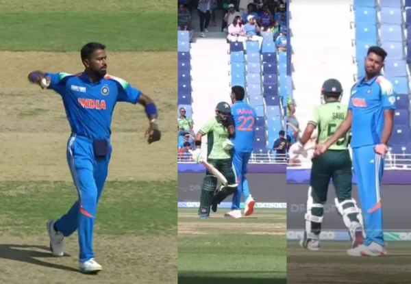 ICC Champions Trophy 2025: Rizwan's face off with Hardik and Harshit in high-voltage Ind vs Pak clash! Watch here