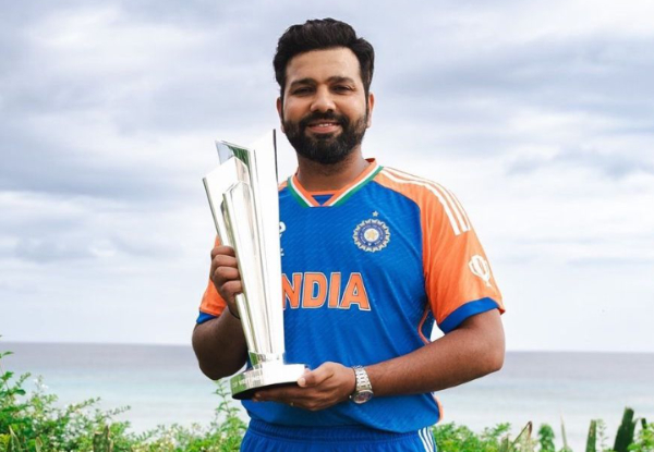 T20 World Cup 2024: “Nothing was scripted,” says Rohit regarding his epic sand eating celebration