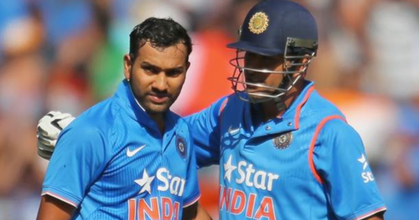 Best moment with MS Dhoni was my first ODI double ton, recalls Rohit ...